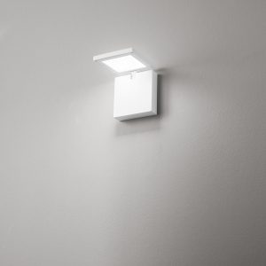 Perenz -SECRET Applique in metallo col.bianco e acrilico