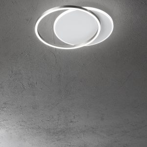 Perenz - Plafoniera in alluminio col. bianco/grigio