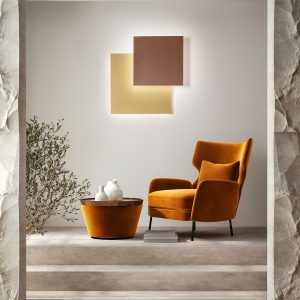 Perenz - applique in metallo col. oro/marrone met