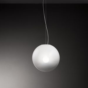 Perenz - sospensione in vetro col.bianco