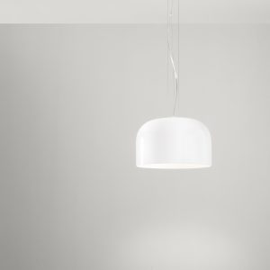 Perenz - sospensione in vetro bianco