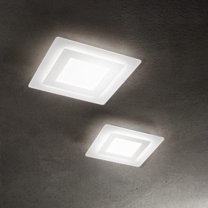 Perenz - Plafoniera in metallo e plexiglass