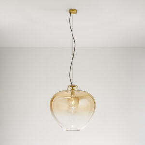 Perenz - sospensione in vetro ambra