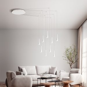 Perenz - Sospensione in alluminio colore bianco