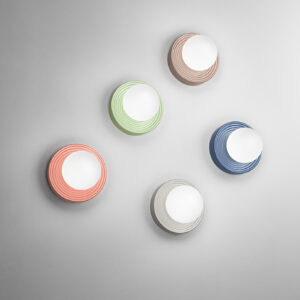 Perenz - CERAMIC applique in vetro e ceramica col.arancio