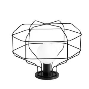 Sforzin Miloox - Wire lampada da tavolo gabbia nero lm