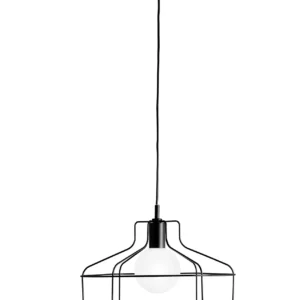 Sforzin Miloox - Wire lampada a sospensione gabbia nero lm