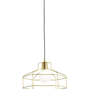 Sforzin Miloox - Wire lampada a sospensione gabbia oro lm