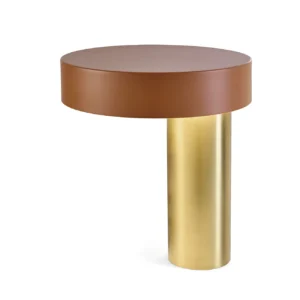 Sforzin Miloox - Amanita lampada da tavolo cilindro metallo