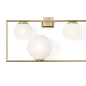 Sforzin Miloox - Buble lampada a parete in oro spazzolato