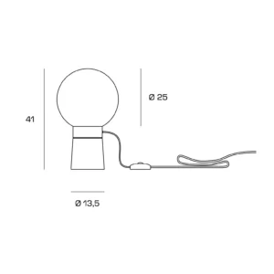 Sforzin Miloox - Jotto lampada da tavolo 2 luci