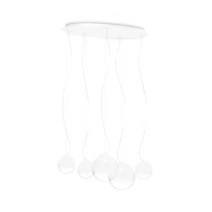Ideal Lux - Lampada a sospensione MAPA CLEAR SP5 OPAL