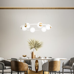 Perenz - BALL Sospensione in metallo verniciato bianco