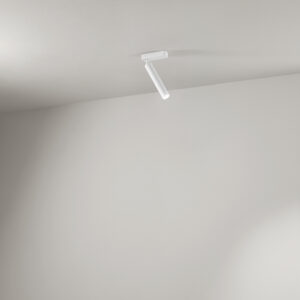 Perenz -BAMBU' Faretto in alluminio colore bianco