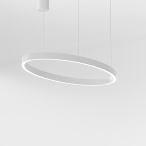 FCRSB8O CRISEIDE S/1P OVAL Struttura in alluminio - 30W+30W