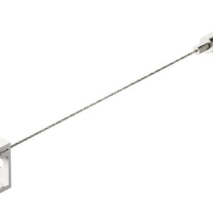 GBIS01 Kit sospensione di 1 cavo in acciaio di 2 m e 1 bloccacavo a soffitto