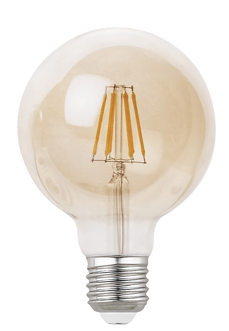 GLA255V Lampadina E27 in vetro ambrato - 12W