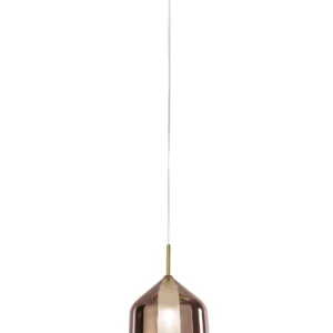 Sforzin Miloox - X-ray lampada a sospensione una luce vetro grande rame