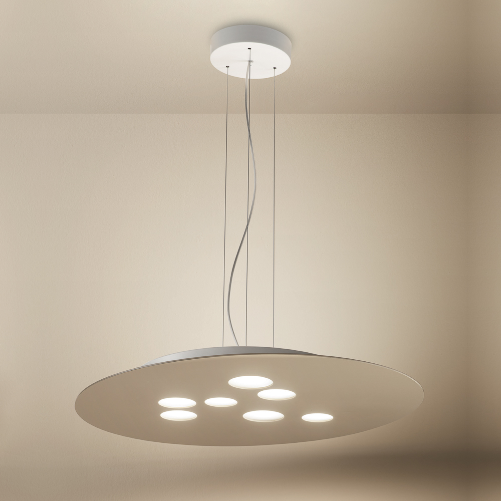 FLUSB1 Sospensione in metallo con luce in biemissione - MAX 10X8W - immagine 2