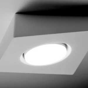 Sforzin Miloox - Anchise lampada da soffitto in gesso con geometria irregolare