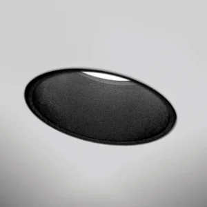 Sforzin Miloox - Thessaly incasso 1 luce bordo raso nero