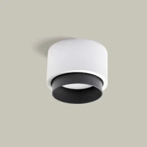 Sforzin Miloox - Syme lampada da soffitto 1 luce tonda nero