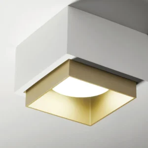 Sforzin Miloox - Syme lampada da soffitto 1 luce quadrata ottone