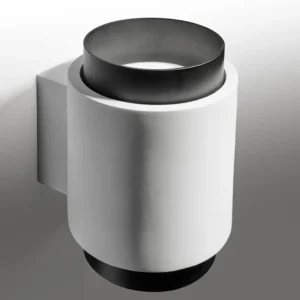 Sforzin Miloox - Syme lampada a parete 2 luci tonda nero