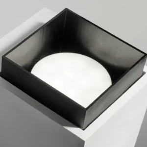 Sforzin Miloox - Syme lampada a parete 2 luci quadrata nero