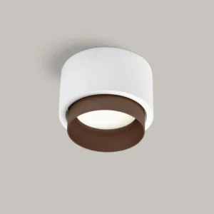 Sforzin Miloox - Syme lampada da soffitto 1 luce tonda bronzo